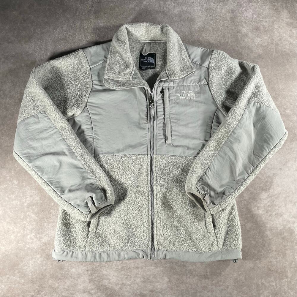 Women’s The North Face Outdoor Light Grey Full Zip Fleece Jacket